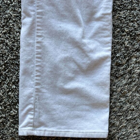Lauren Polo Size 8 White High Waisted Corduroy Straight Leg Jeans - Picture 5 of 7